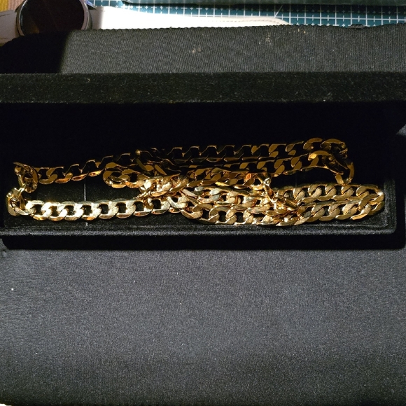 18 kt Gold Chain Cuban Link Necklace for Men (Unisex)